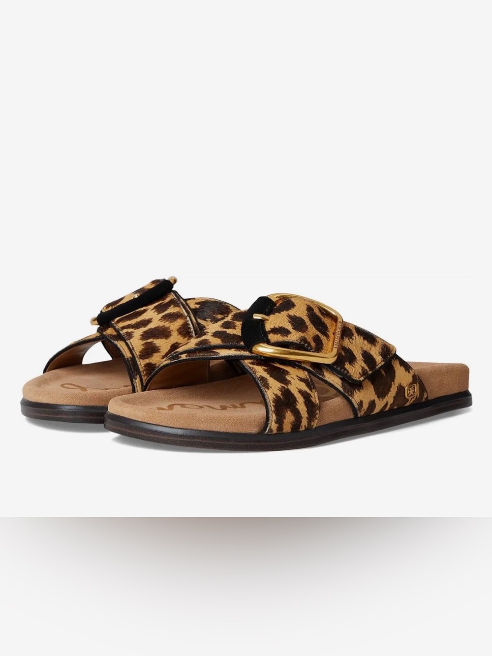 Sam Edelman leopard slide sandal
